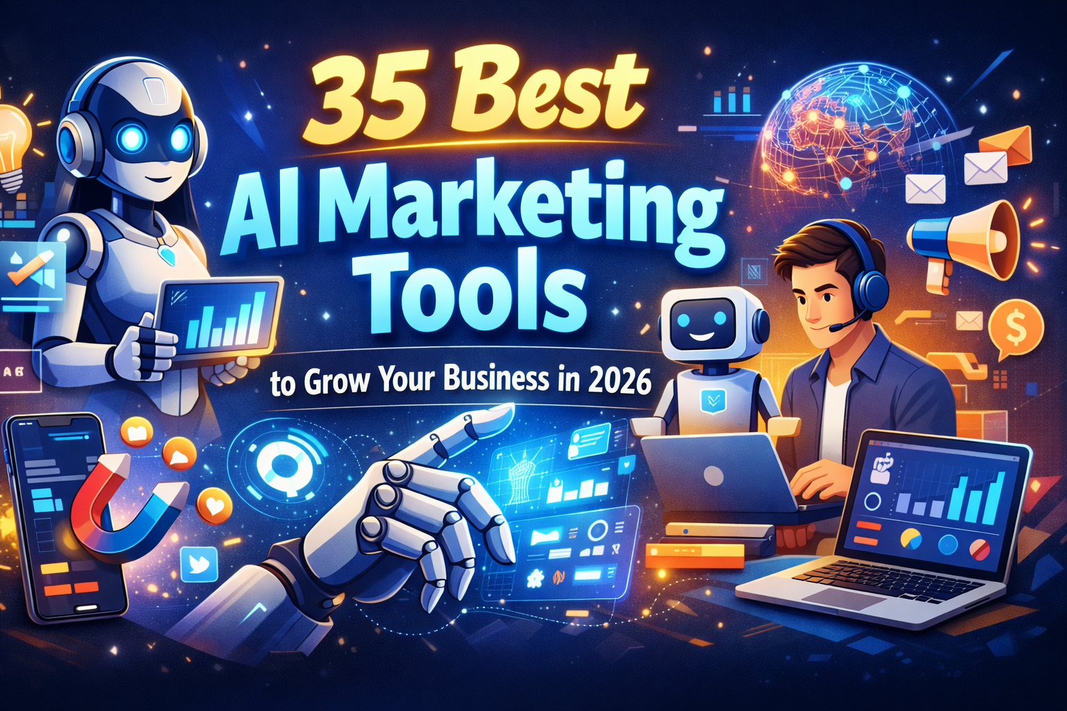 35 Best AI Marketing Tools to Grow Your Business in 2026 | code with tls 